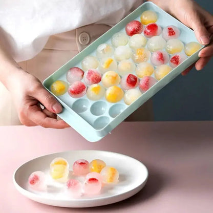 33 Ice Ball Molds for Whiskey Ice Balls and Lollipops PP Ice Cube Tray for Frozen Treats Cocktails and Coffee