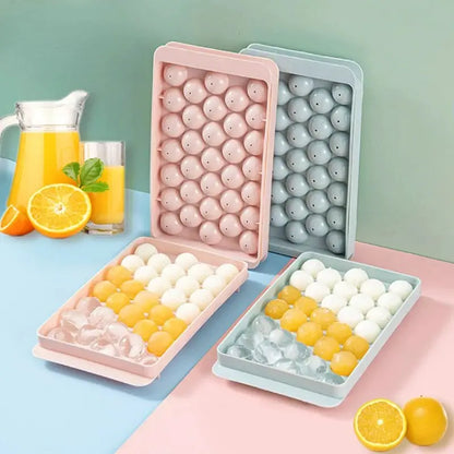 33 Ice Ball Molds for Whiskey Ice Balls and Lollipops PP Ice Cube Tray for Frozen Treats Cocktails and Coffee
