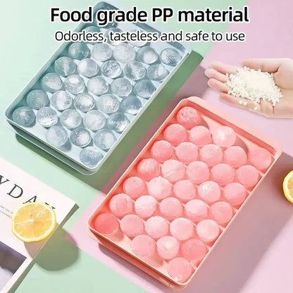 33 Ice Ball Molds for Whiskey Ice Balls and Lollipops PP Ice Cube Tray for Frozen Treats Cocktails and Coffee