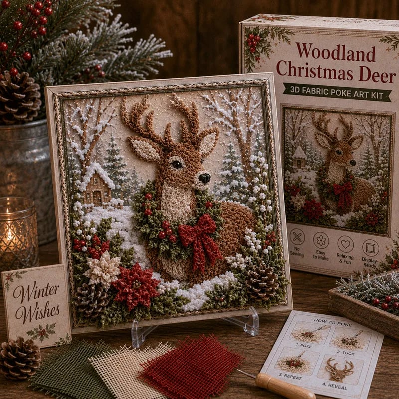 🦌Woodland Christmas Deer